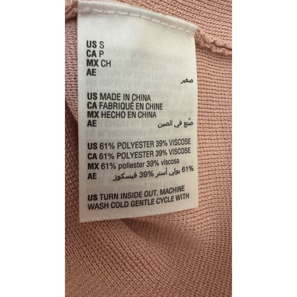 2/$30 NWT Bar III Size Small Pink Sleeveless Scallop Trim Top Polyester/Viscose - Picture 15 of 16